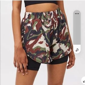 "YEAR OF OURS" workout shorts